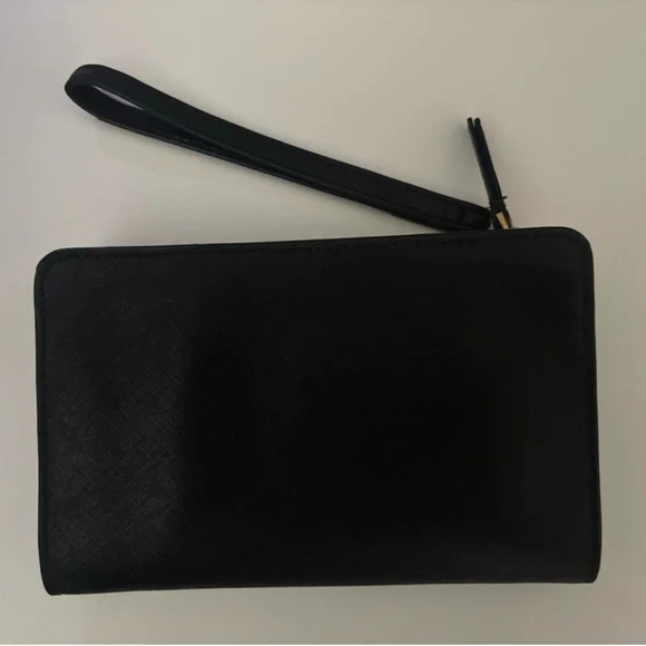 Tory Burch Black Wristlet with Gold Accent - Picture 2 of 8